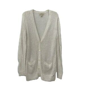 Ralph Lauren Denim & Supply Sequin Cardigan Sweater Pockets Women L